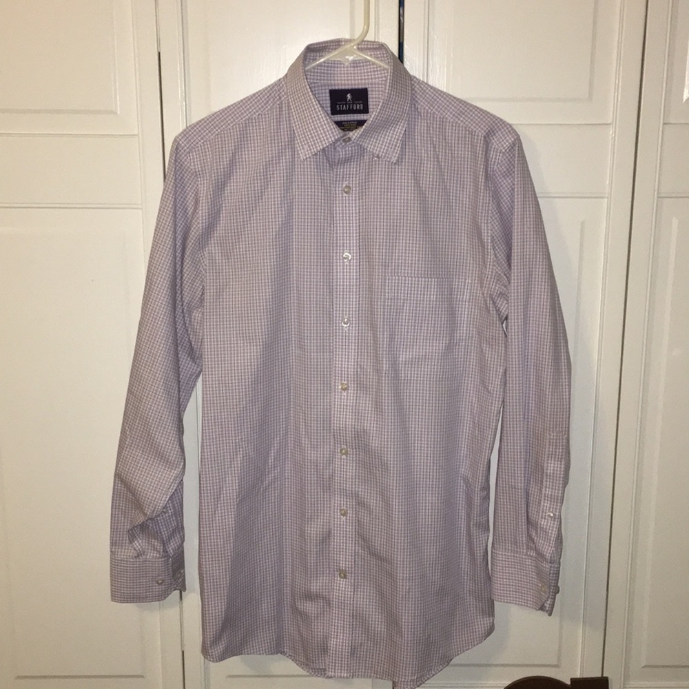 Stafford - lavender/white/navy Executive fit shirt